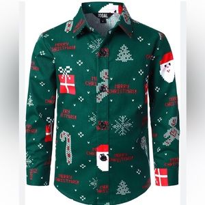 NWT Men’s Christmas Button Down. Festive. Christmas Party.